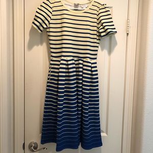 LuLaRoe striped ‘Amelia’ dress